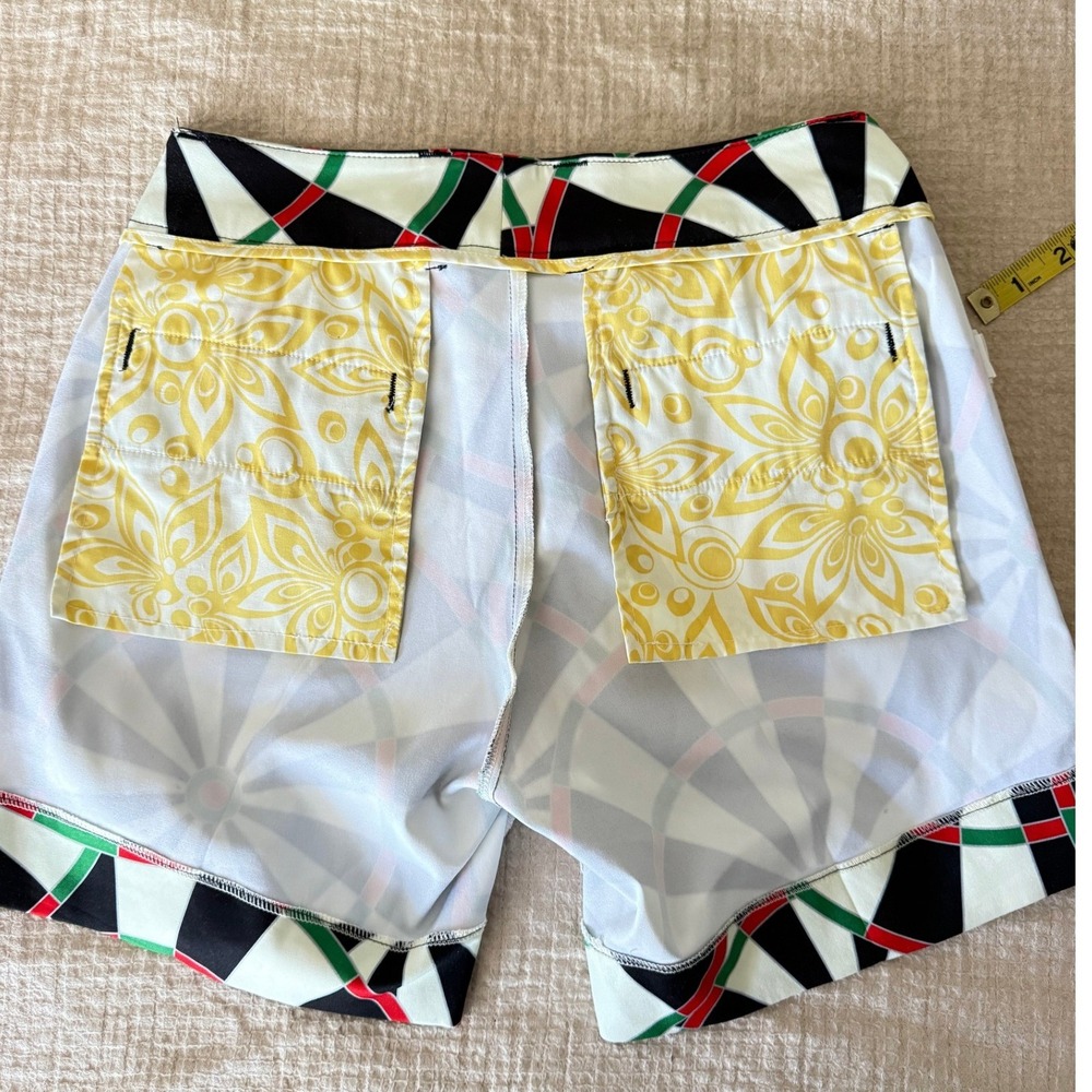 Rare Loudmouth Golf "Bull & Cork" Dartboard Print Shorts Size 0 - Picture 10 of 11